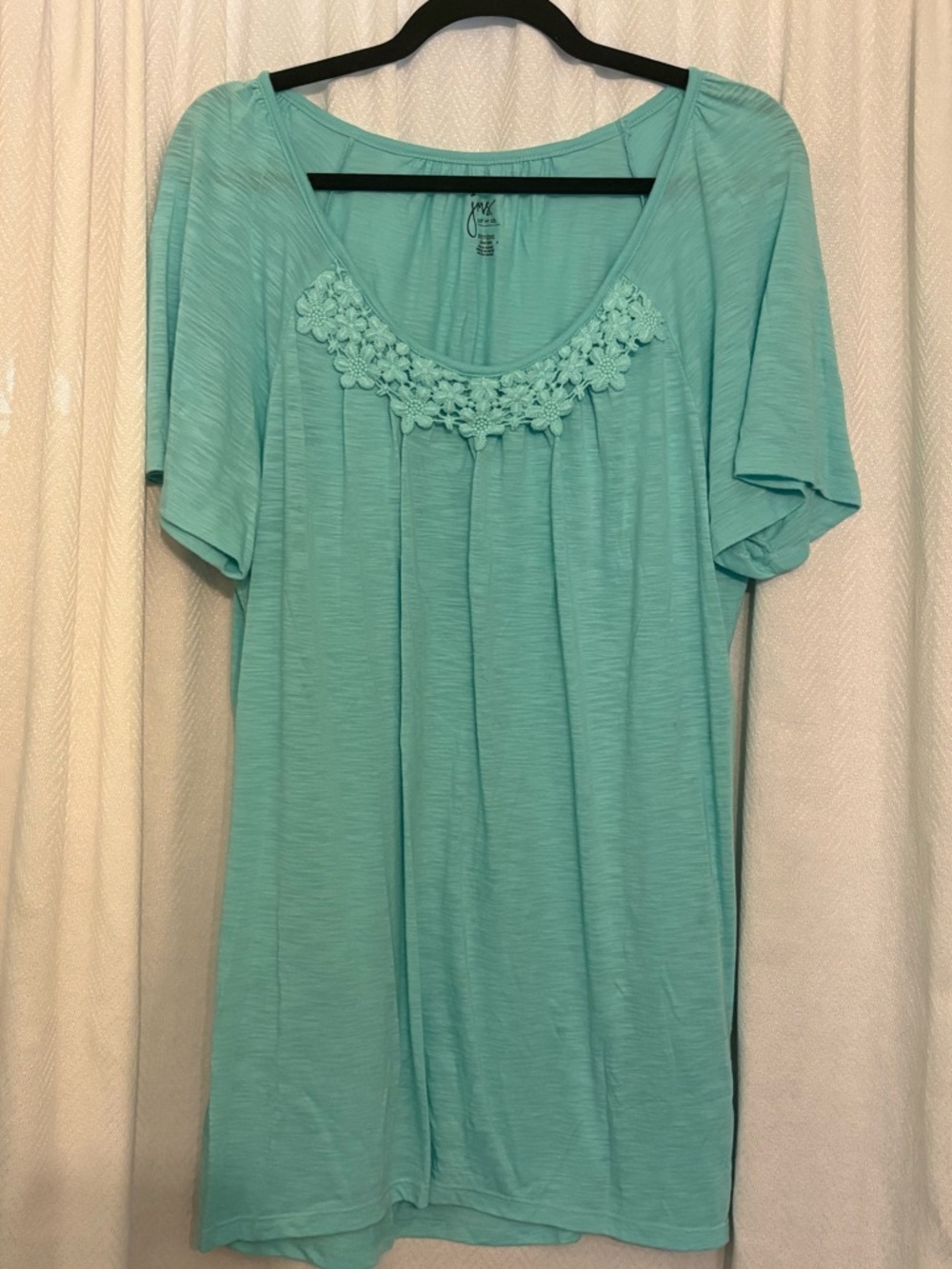 Just My Size Teal Tunic Top
